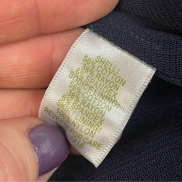 Garnet Hill women’s Medium dress faux wrap midi cotton blend - Picture 10 of 12